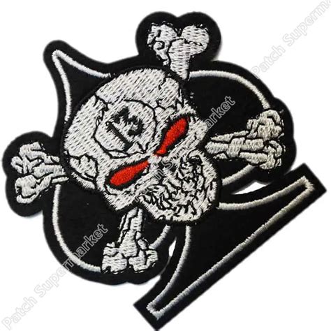 Ace Of Spades 13 Skull Outlaw Biker Chopper Cafe Racer Mc Motorcycle