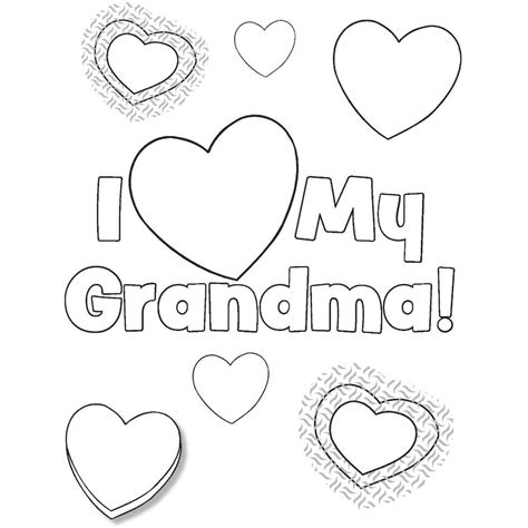 Mothers Day Coloring Pages Printable Grandma Coloring Pages Happy