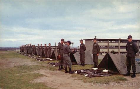 Field Inspection Outside The Barracks During Basic Training At Fort Ord