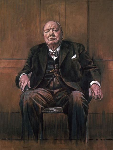 A Reproduction Of The Painting Of Churchill 1954 Sutherlands Original