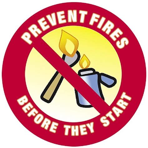 Fire Prevention 5 On A Roll Message Stickers Mrs 107 The