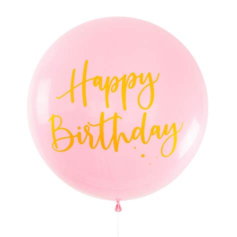 Happy Birthday Print Jumbo Balloon Diy Balloons The