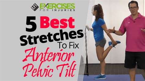 5 Best Stretches To Fix Anterior Pelvic Tilt Pelvic Tilt Hip Flexor