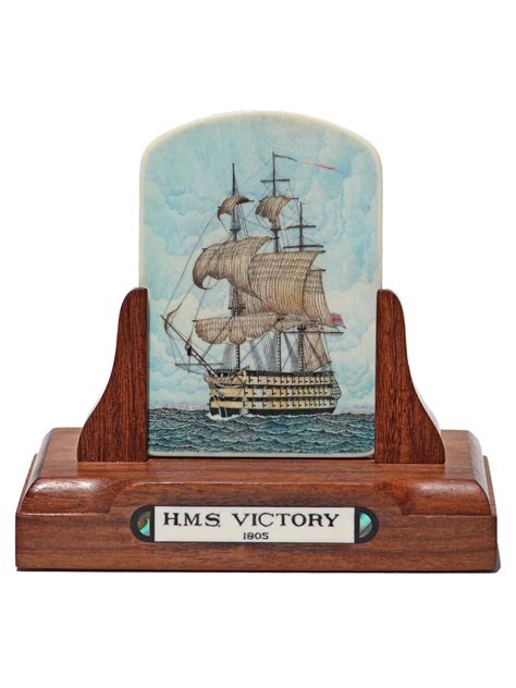 Hms Victory Color Scrimshaw On Ancient Mammoth Ivory By Flickr
