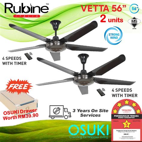 They believe that ceiling fans(at least the usual ones) severely compromise the aesthetics of a room and act somewhat as a sour spot. 2 x RUBINE Vetta Ceiling Fan 56 Inc (end 4/11/2023 12:00 AM)