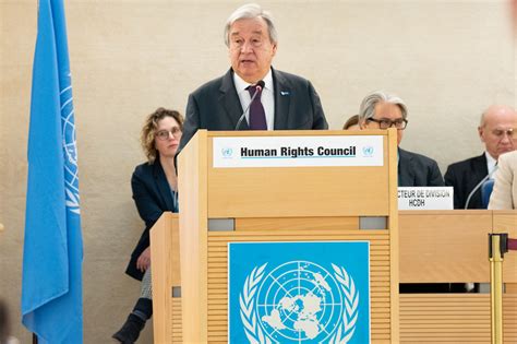 Un Secretary Generals Remarks To The 52nd Session Of The Human Rights