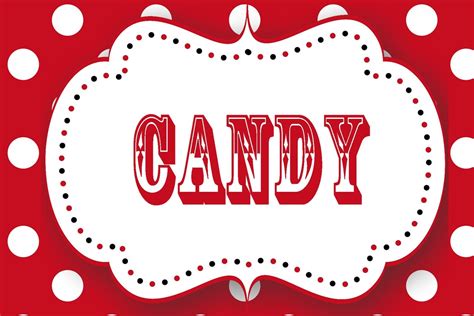 Red White Blue Candy Buffetcandy Bar Sign 8x10 Print Your Own