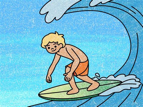 How To Draw A Surfer Helloartsy