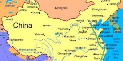 Di mana beijing, beijing, republik rakyat china, lokasi peta china. China. China daratan peta (Asia Timur - Tenggara)