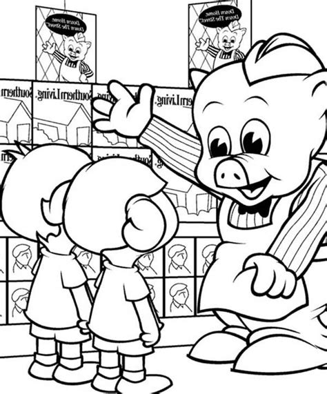 Piggly Wiggly Meet To Kids Coloring Pages : Bulk Color | Coloring pages for kids, Coloring pages