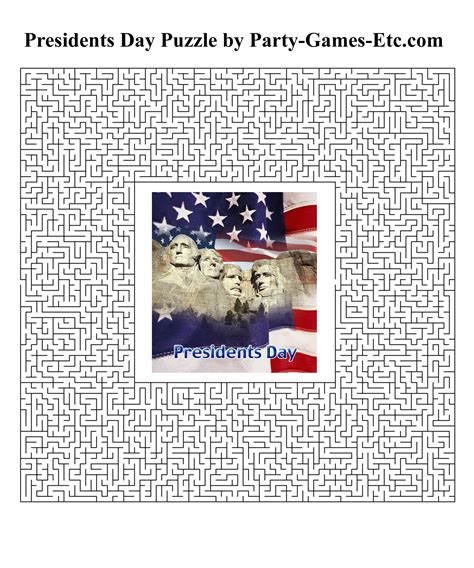Presidents Day Party Games Free Printable Games And Activities For A