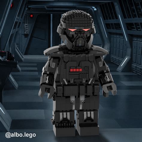 Lego Moc Dark Trooper Mega Figure Fits Official Lego Helmet By Albo