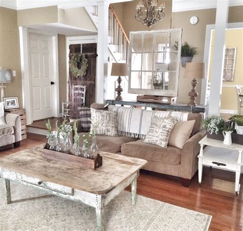 27 Comfy Farmhouse Living Room Designs To Steal Digsdigs Farm House