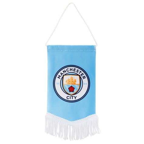 Manchester City Crest Flag Official Man City Store