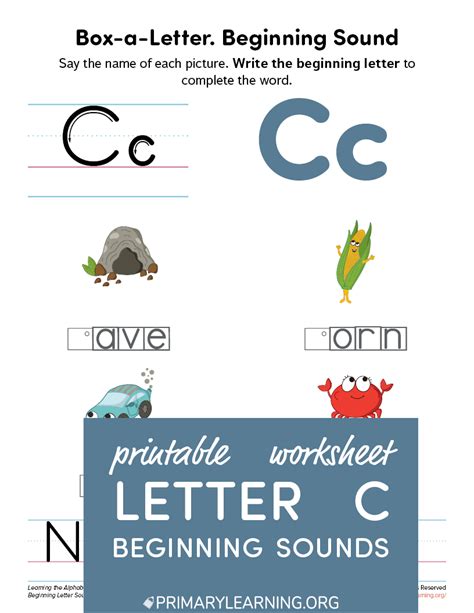 This Letter C Phonics Worksheet Incorporates Letter Sounds And Writing
