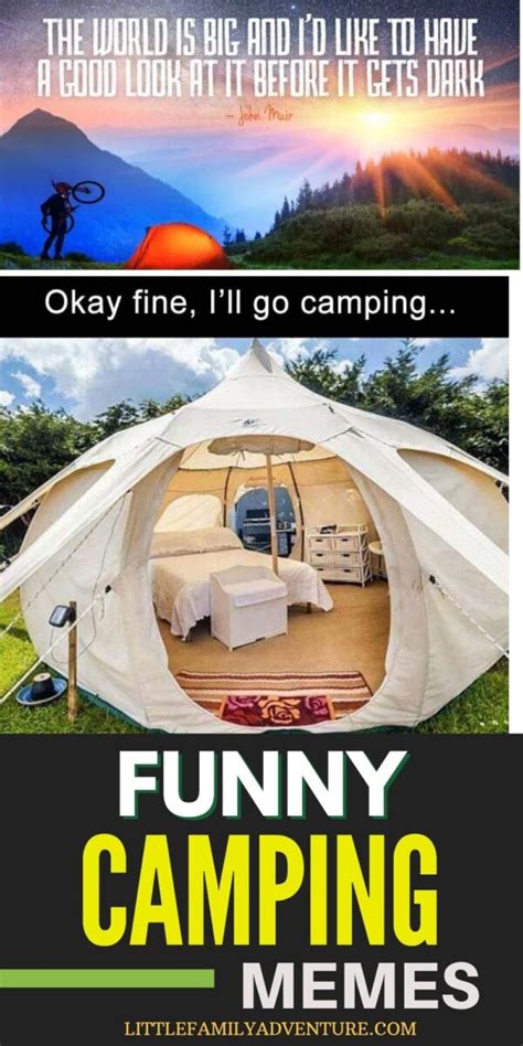 50 funny camping memes to make to giggle and inspire to go outside