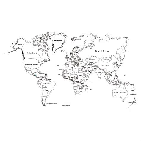 6 Best Printable World Map Not Labeled