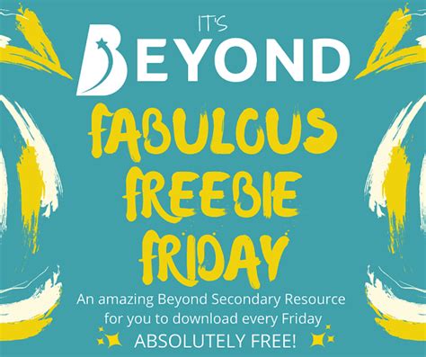 Beyond Fabulous Friday Freebie 2021 Archive Twinkl