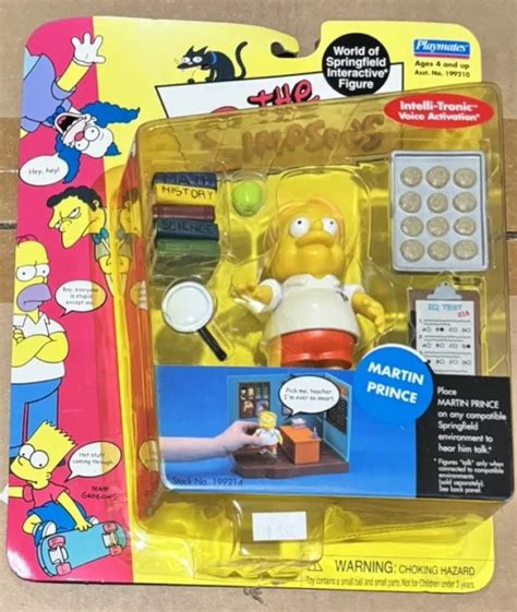 Playmates World Of Springfield Simpsons Martin Prince Wos Action Figure Moc Nos 1100 Picclick