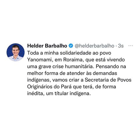 Tapajós De Fato on Twitter Governador do Pará se solidariza com o