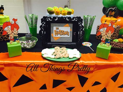 The Flintstones Pebbles And Bamm Bamm Birthday Party Ideas Photo 6 Of 9 Catch My Party