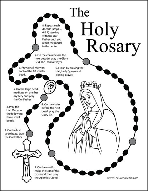Printable How To Pray The Rosary Pdf Reverasite