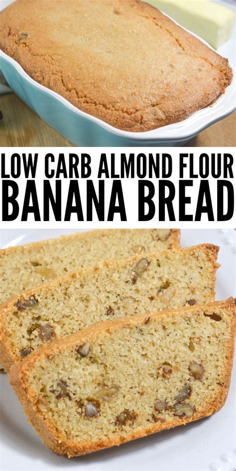 Low Carb Almond Flour Banana Bread Easy Quick Bread Recipe