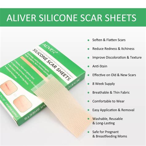Silicone Scar Therapy Treatment Sheet Reduce Hypertrophic Keloid