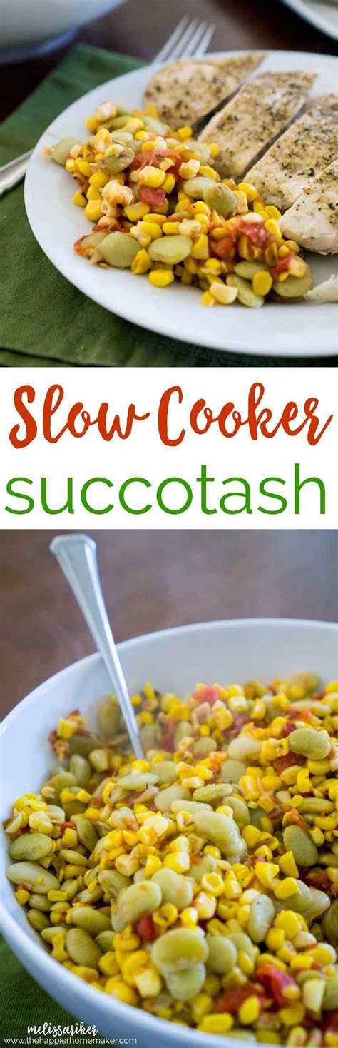 They're so easy, hearty and packed with flavor! Slow Cooker Succotash | Recipe | Succotash recipe ...