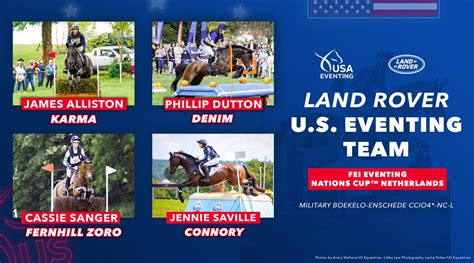 Us Equestrian Announces Land Rover Us Eventing Team For Fei Eventing