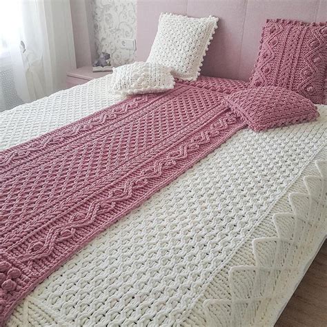 Check out our cable knit blanket selection for the very best in unique or custom, handmade pieces from our blankets & throws shops. Bed runner pattern, Bed runner scarf. Cable knit blanket ...