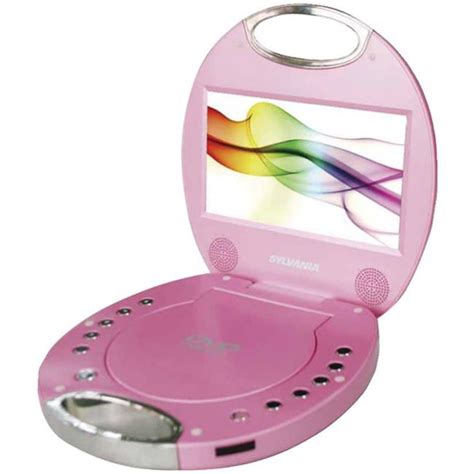 7 In Portable Dvd Players With Integrated Handle Pink