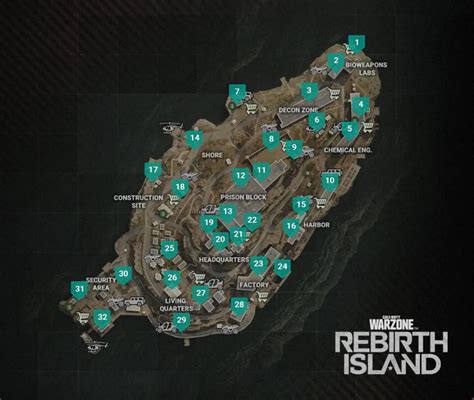 Rebirth Island Best Landing Spots For Warzone Season 1 Dexerto