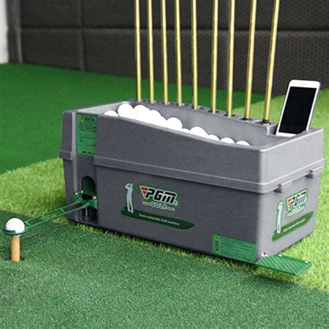Bola Golf Server Otomatis Pitching Mesin Robot Kotak Swing Trainer Club