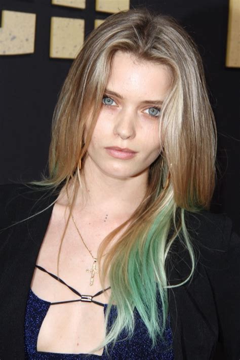 Abbey Lee Kershaw Straight Light Brown Two Tone Hairstyle