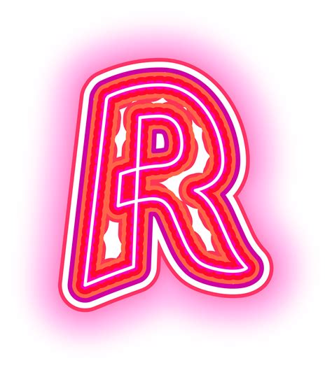 Pink Neon Letter R 33553723 Png