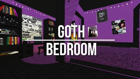 Roblox Welcome To Bloxburg Goth Bedroom 17k Youtube