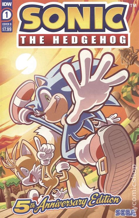 Sonic The Hedgehog 2018 Idw 5th Anniversary Edition Comic Books