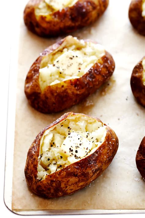 Just look at the photo below and take in the splendor that a crispy baked potato skin is. The BEST Baked Potato Recipe | Gimme Some Oven