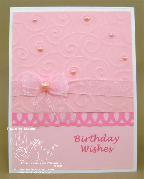 Handmade Girly Pink Birthday Card With Pearls There S A Queen In The