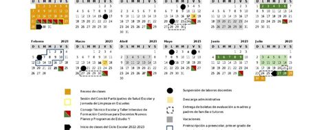 Sep Publica El Calendario Oficial Del Ciclo Escolar 2022 A 2023
