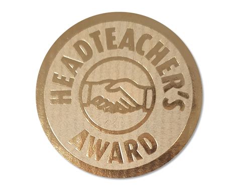 Metallic Headteachers Award Stickers School Merit Stickers