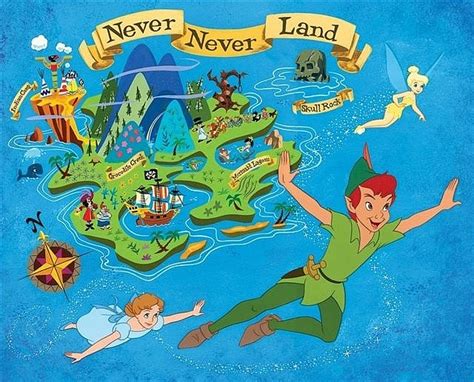 Never Never Land Map By Elysia In Wonderland Via Flickr Peter Pan