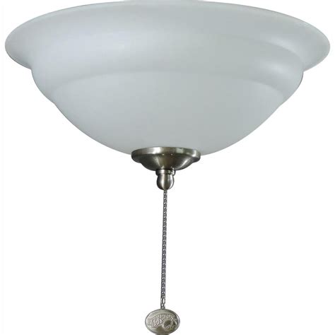 Metal, wood, and glass construction. Hampton Bay Altura LED Ceiling Fan Light Kit-91169 - The ...