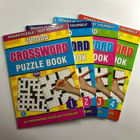 Jumbo Crossword Puzzles 63 Crossword To Solve 250x175mm B5 Size