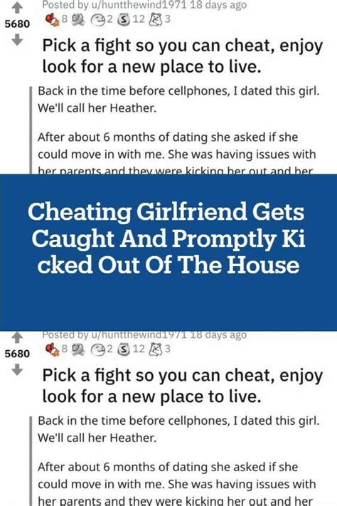 Cheating Girlfriend Gets Caught And Promptly Kicked Out Of The House Cheating Girlfriend