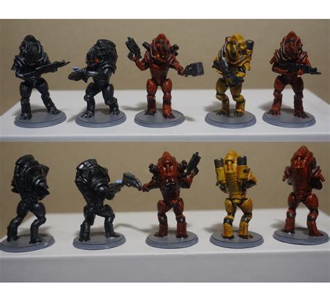 3d Print Mass Effect Krogan Squad Miniature Pack For Tabletop Games • Made With Anycubic
