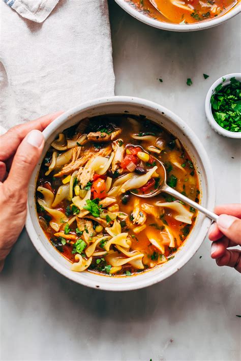We tried canned chicken noodle soup from progresso, campbell's, and healthy choice. Mexican Chicken Noodle Soup Recipe - Little Spice Jar