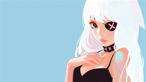 Eye Patch Anime Girl Illustration 4k Hd Anime 4k Wallpapers Images Backgrounds Photos And