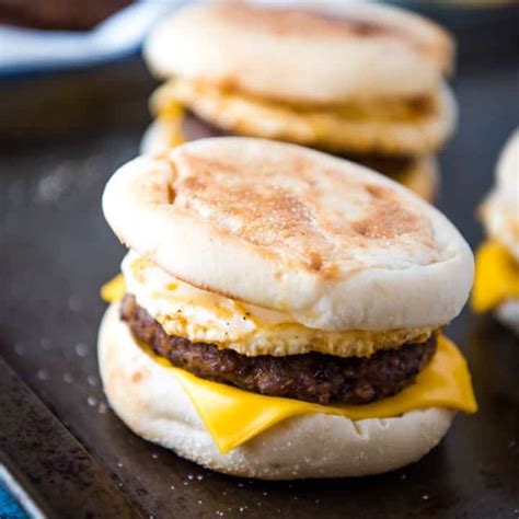 Homemade Sausage And Egg Mcmuffin With Cheese Adventures Of Mel